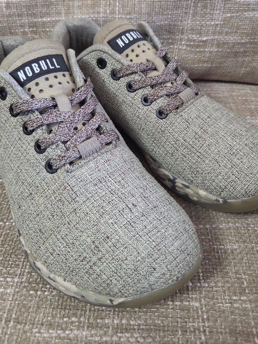 NOBULL Olive-Tone Knit Sneakers Men 7.5/Women 9